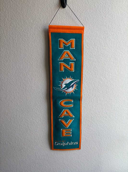 Miami Dolphins Man Cave Wall Hanging Decor