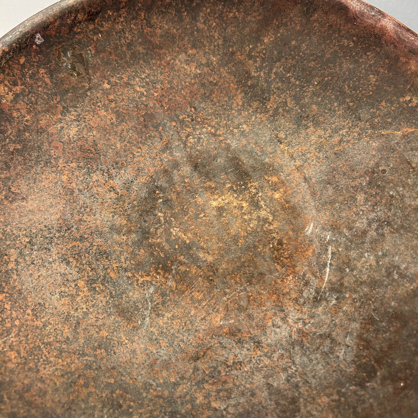 Brown Metal Decorative Display Plate