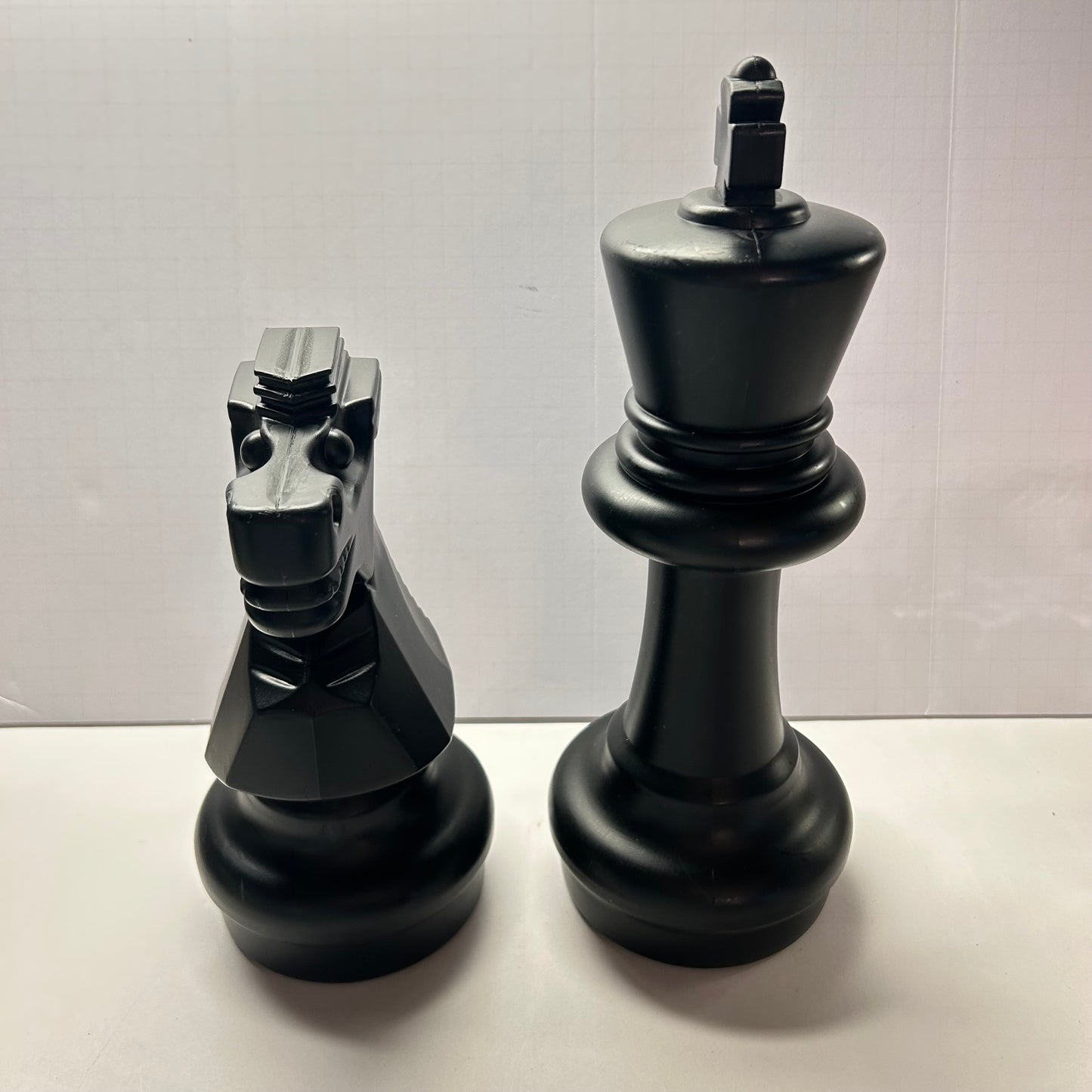 Large Black Chess Pieces Home Decor