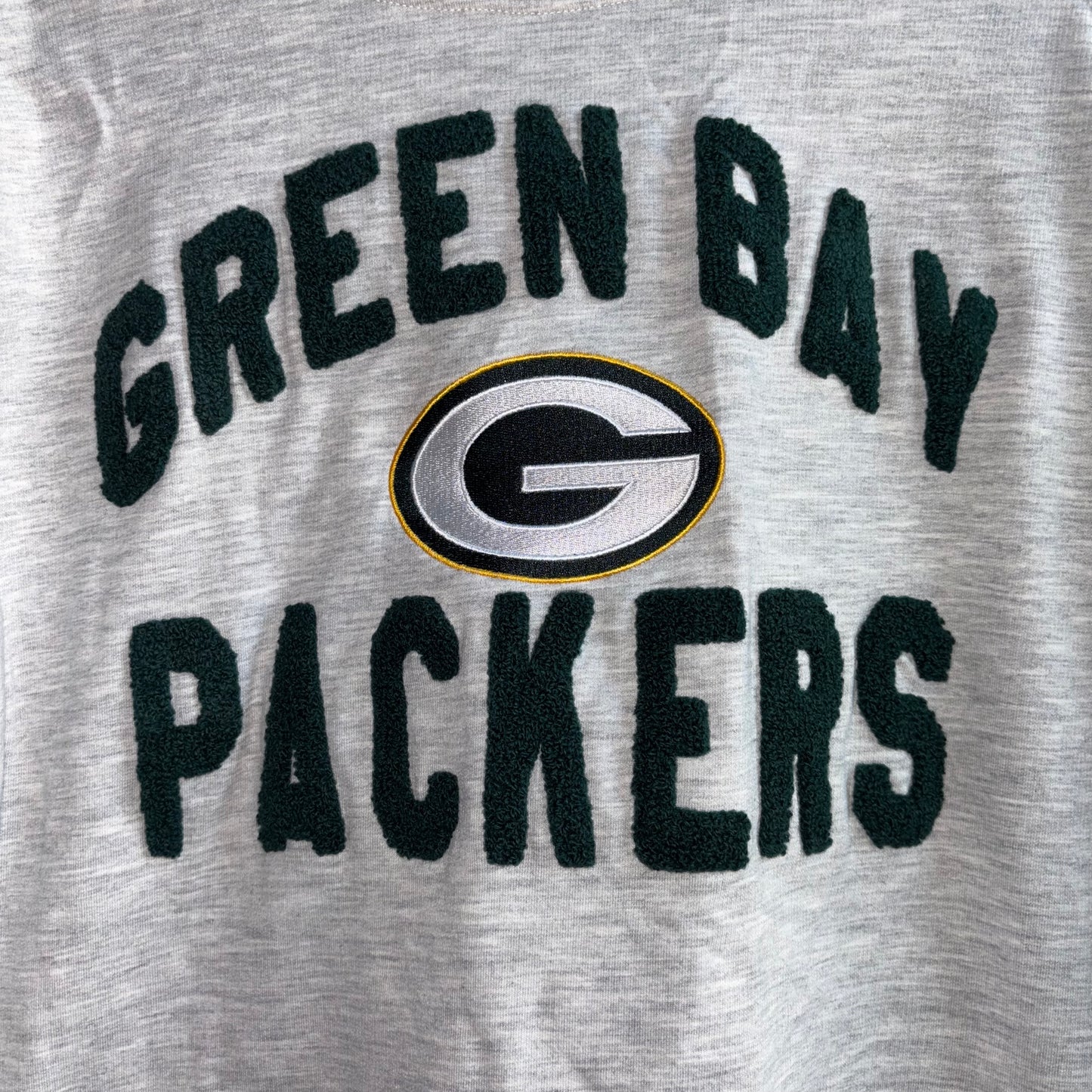 Green Bay Packers Gray and Green Sweatshirt Women’s Medium