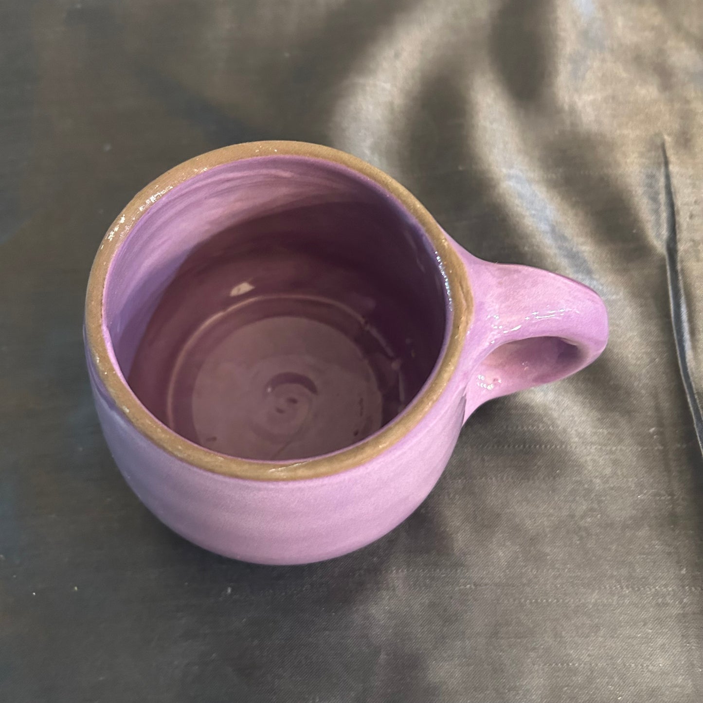 Mug Handmade Pottery Ceramic Lavender 6oz