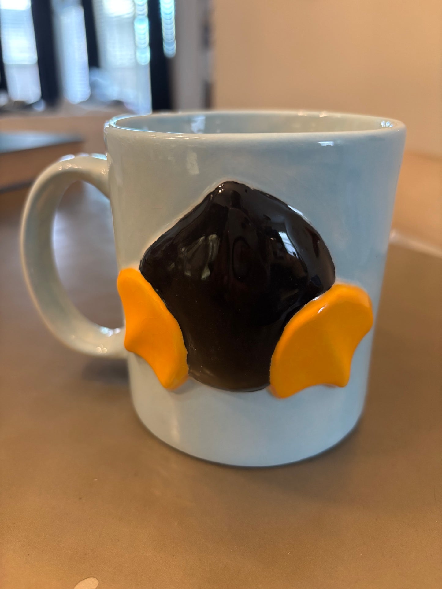 Handmade 3-D Penguin Mug