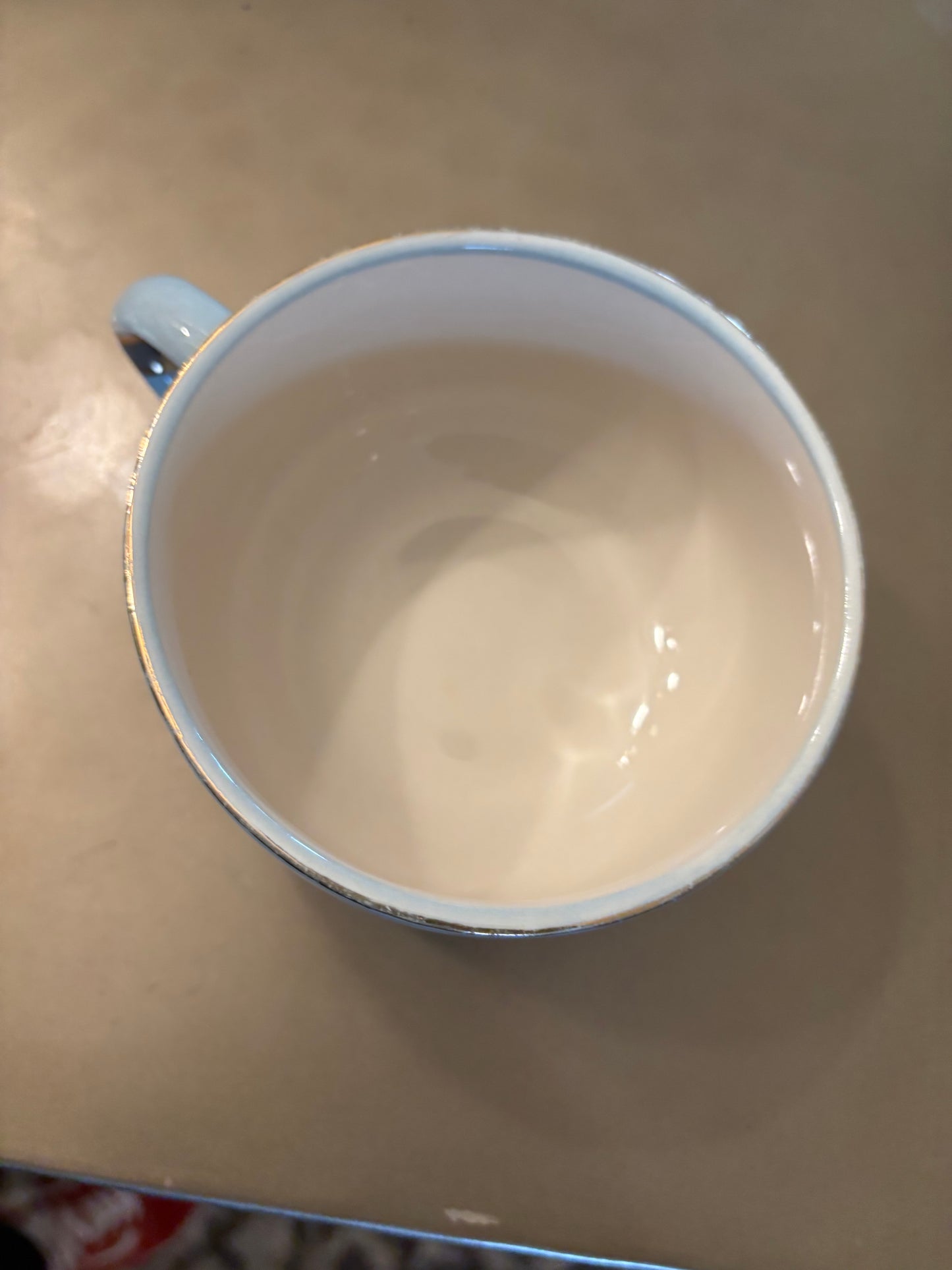 Light blue and brown “mE!”Mug by anthropology