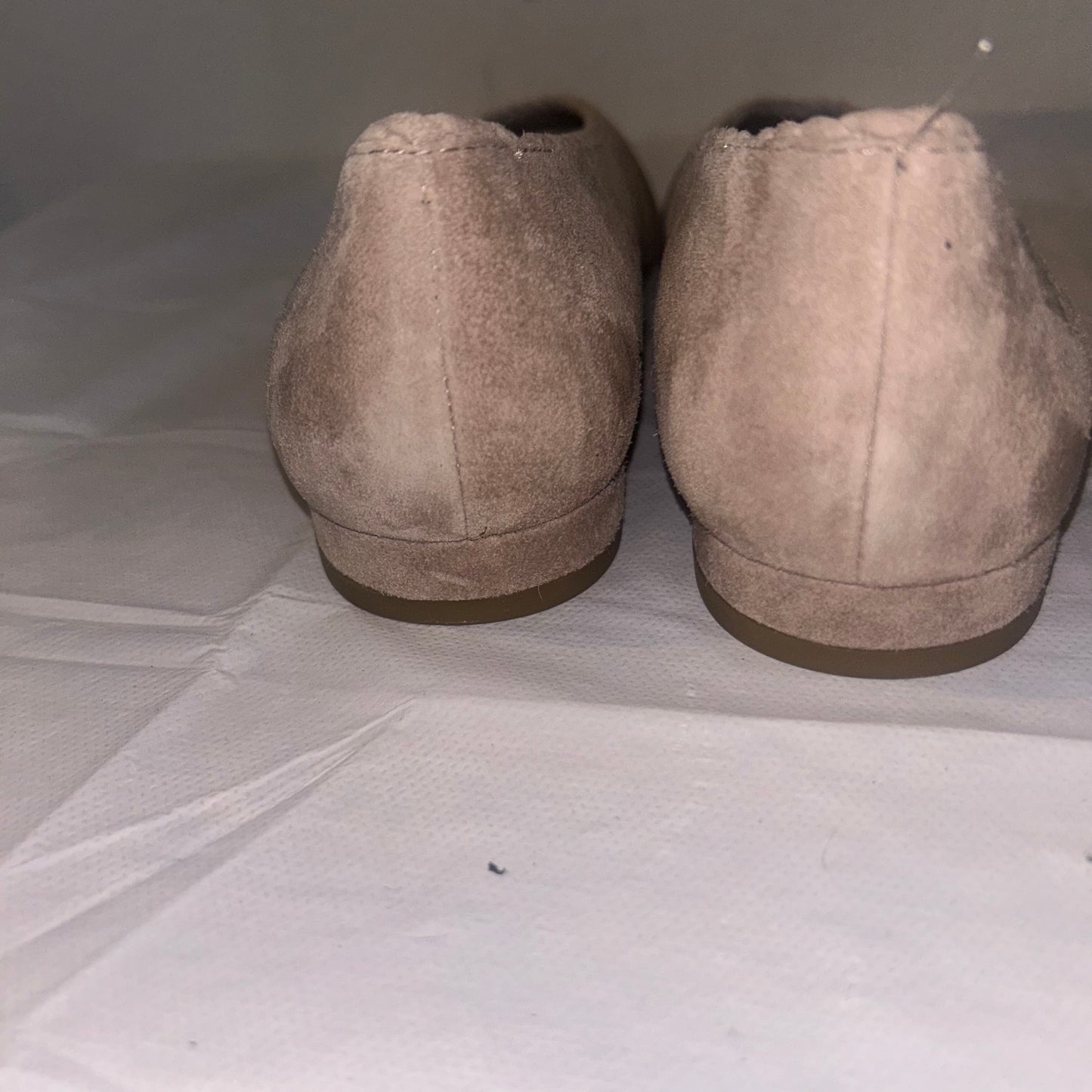 Eileen Fisher suede taupe flats women’s size 5 NWOT