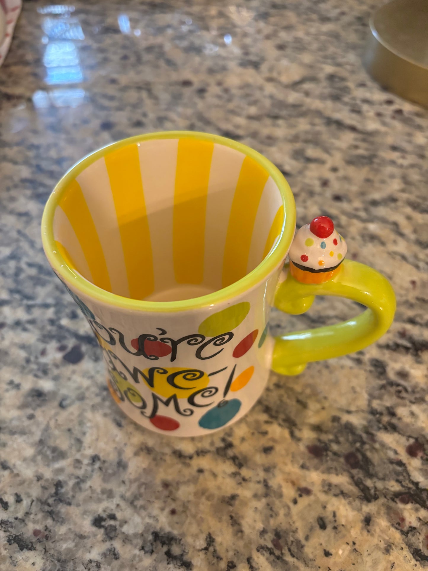 Vintage Pier 1 ceramic “You’re Awe-Some!”Mug