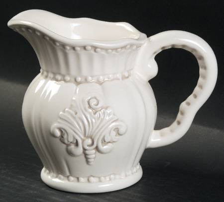 White American Atelier Baroque Creamer