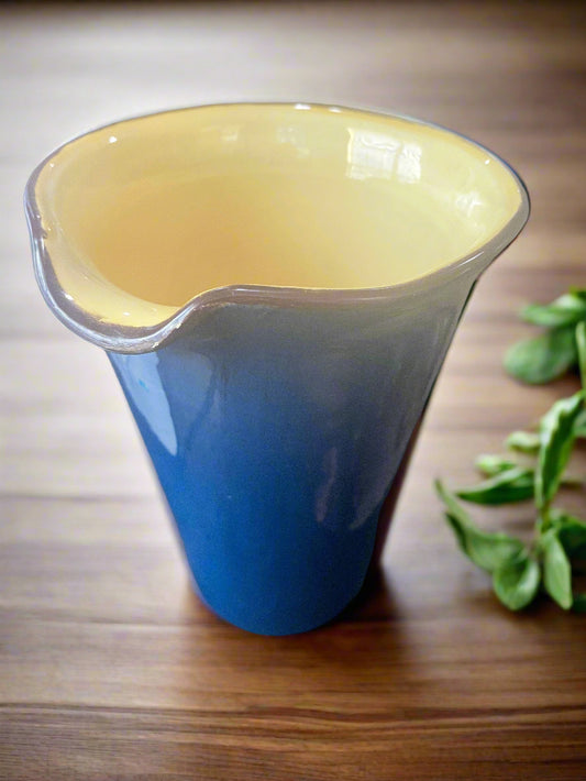 Vintage Crate & Barrel Dark Blue Pitcher Made in Italy