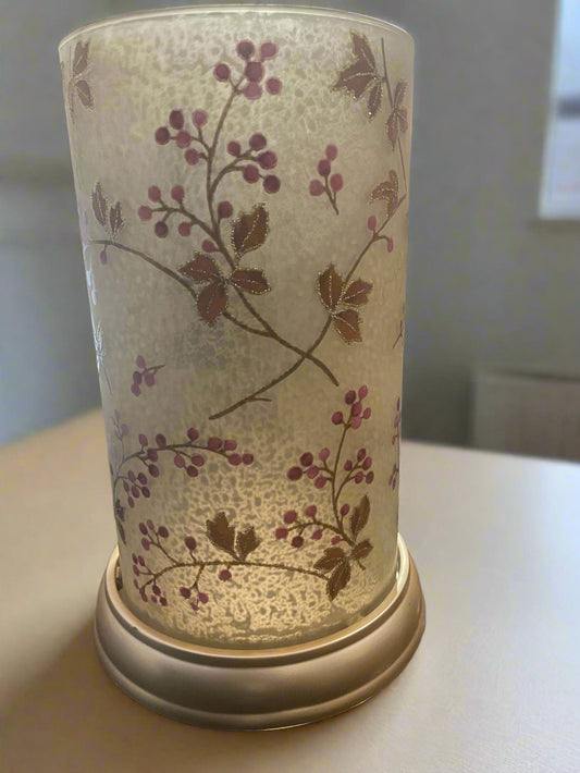 Large Floral Design Candle Holder