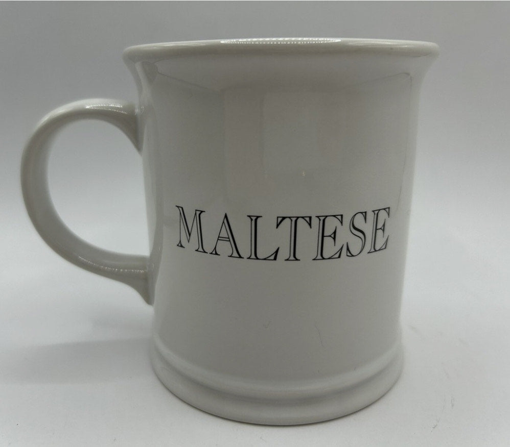 Vintage 3D Maltese With Adorable Bows Mug
