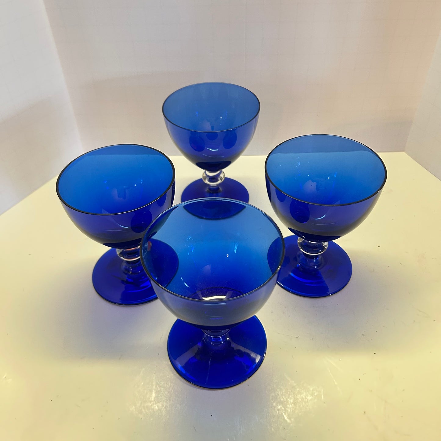 Vintage Cobalt Blue Wine/Sherbet Glasses
