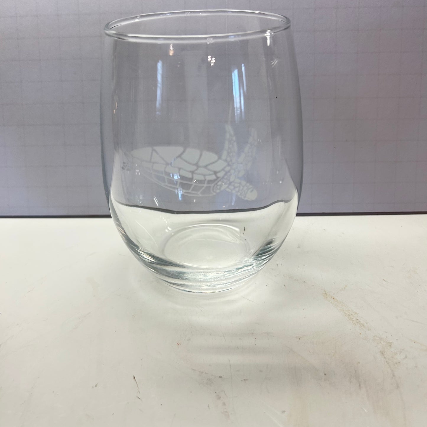 Turtle Design Drinking Glasses (set of 3)