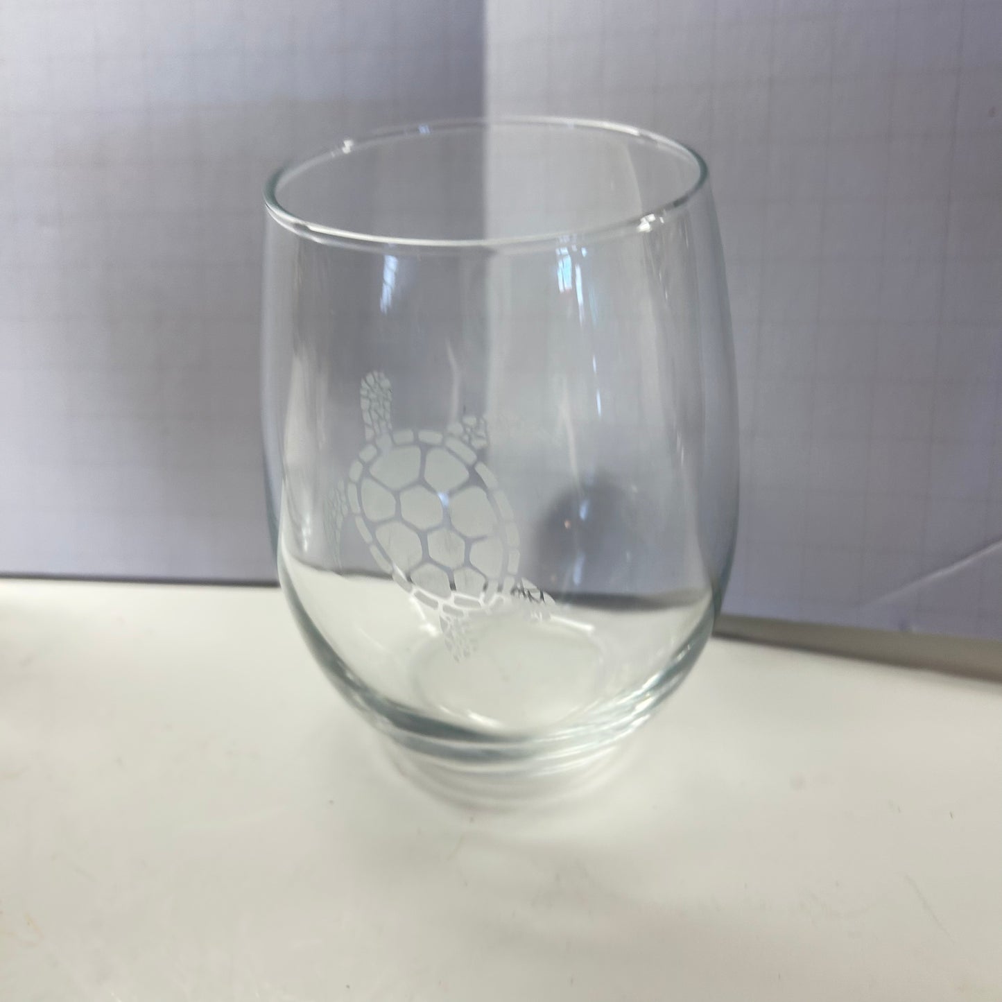 Turtle Design Drinking Glasses (set of 3)