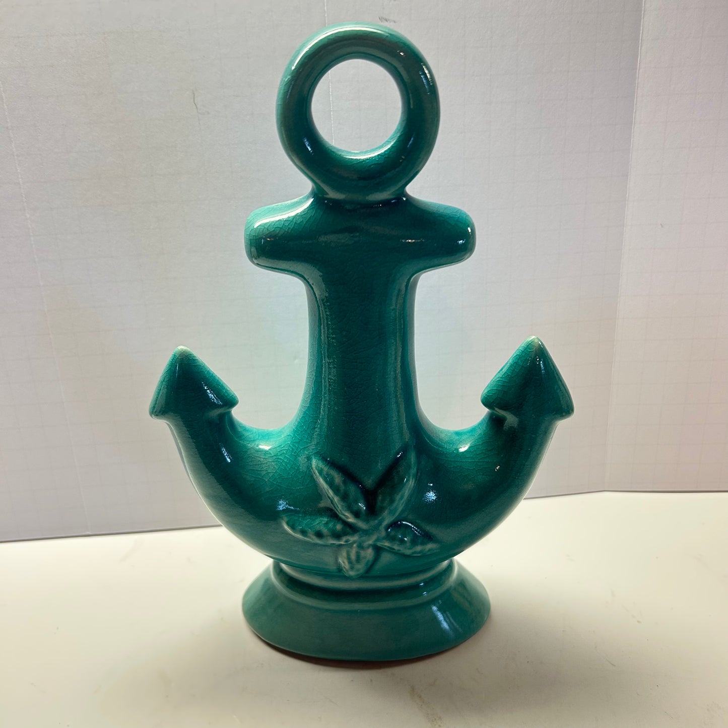 Turquoise Anchor Statue