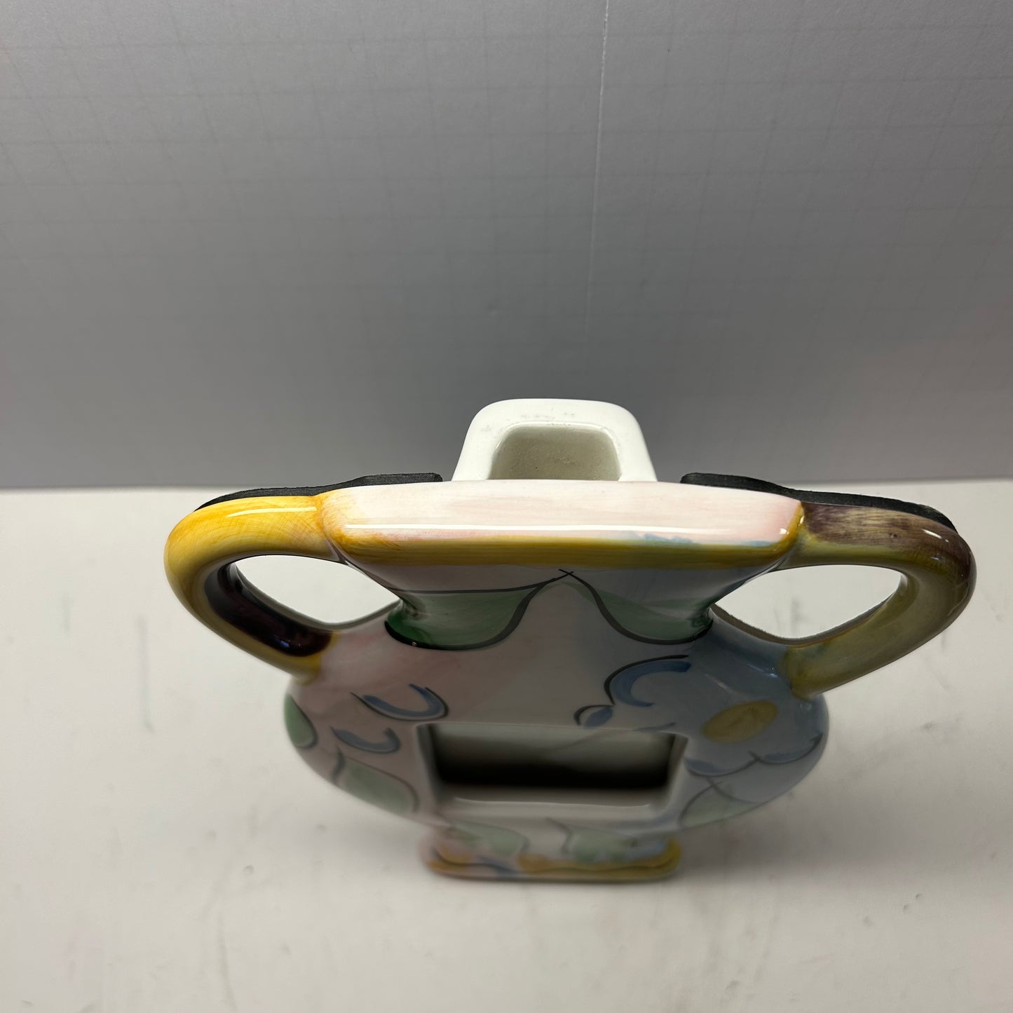 Blue and Yellow Vase Shaped Ceramic Picture Frame (2x2)