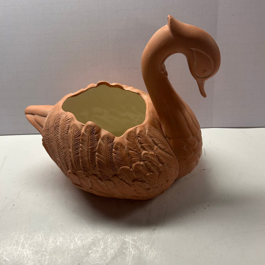 Beautiful Swan Ceramic Pottery Plantar