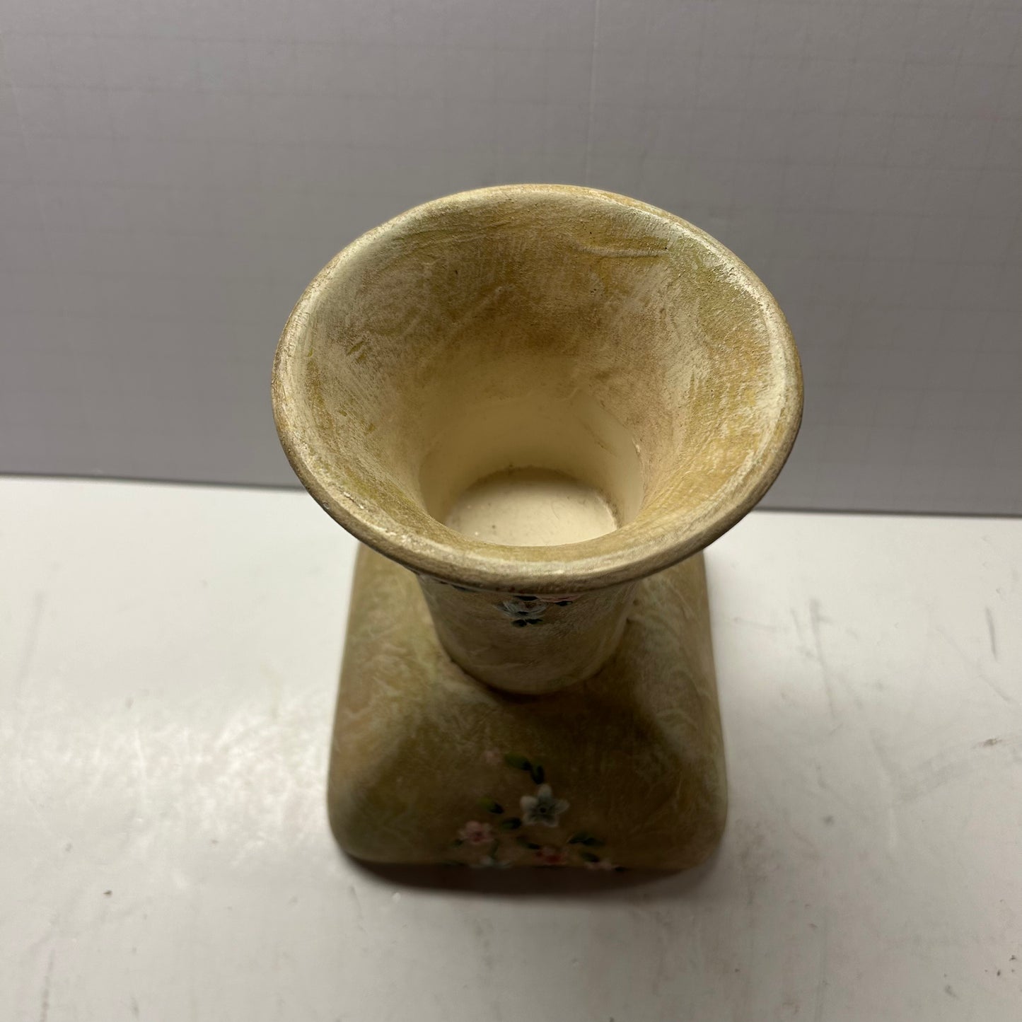 Vintage Party Lite Terrace Blossom Floral Pedestal Pillar Candle Holder