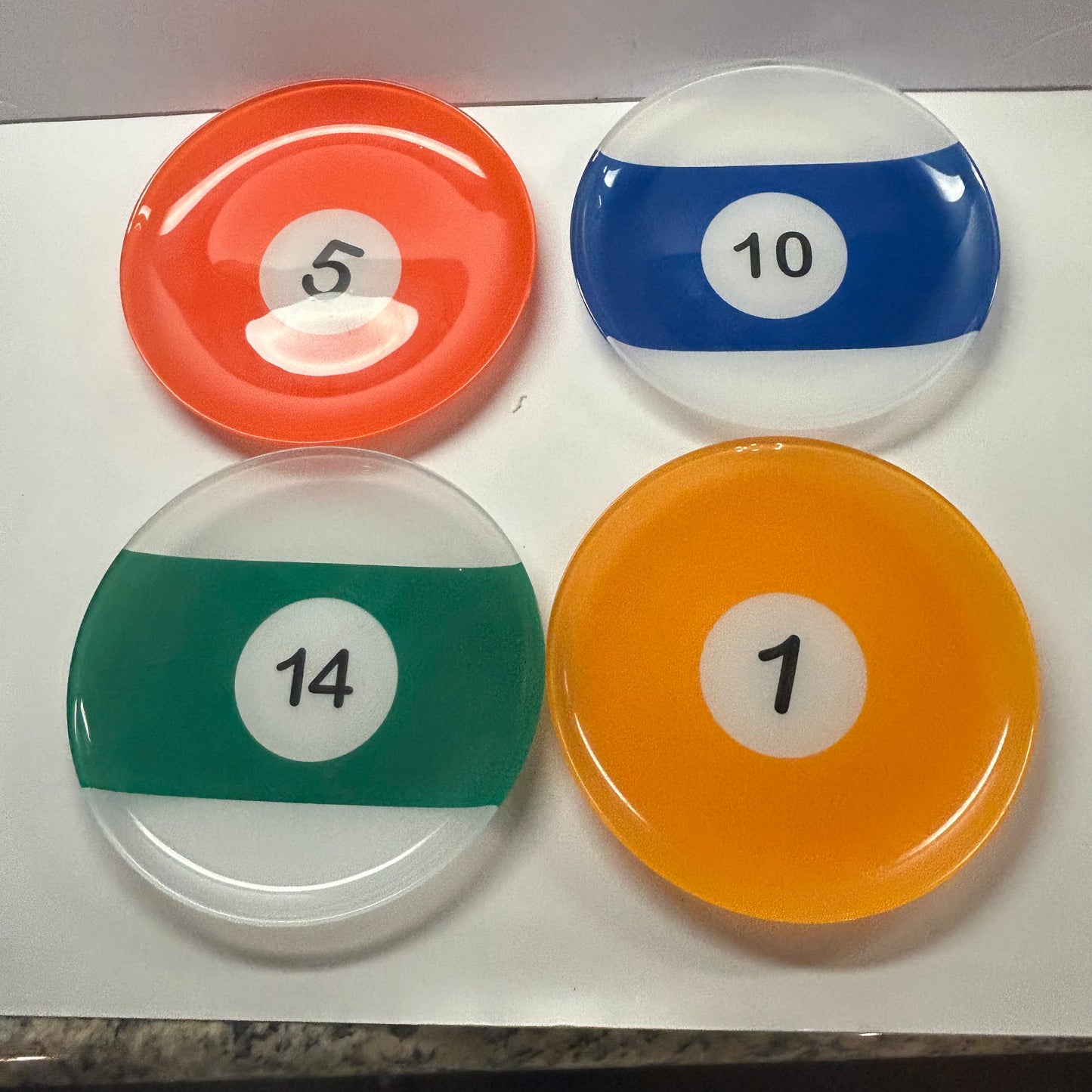 Pool Balls Themed Plates