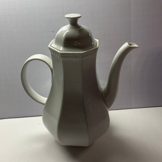 Vintage German White Porcelain Tea/Coffee Pot