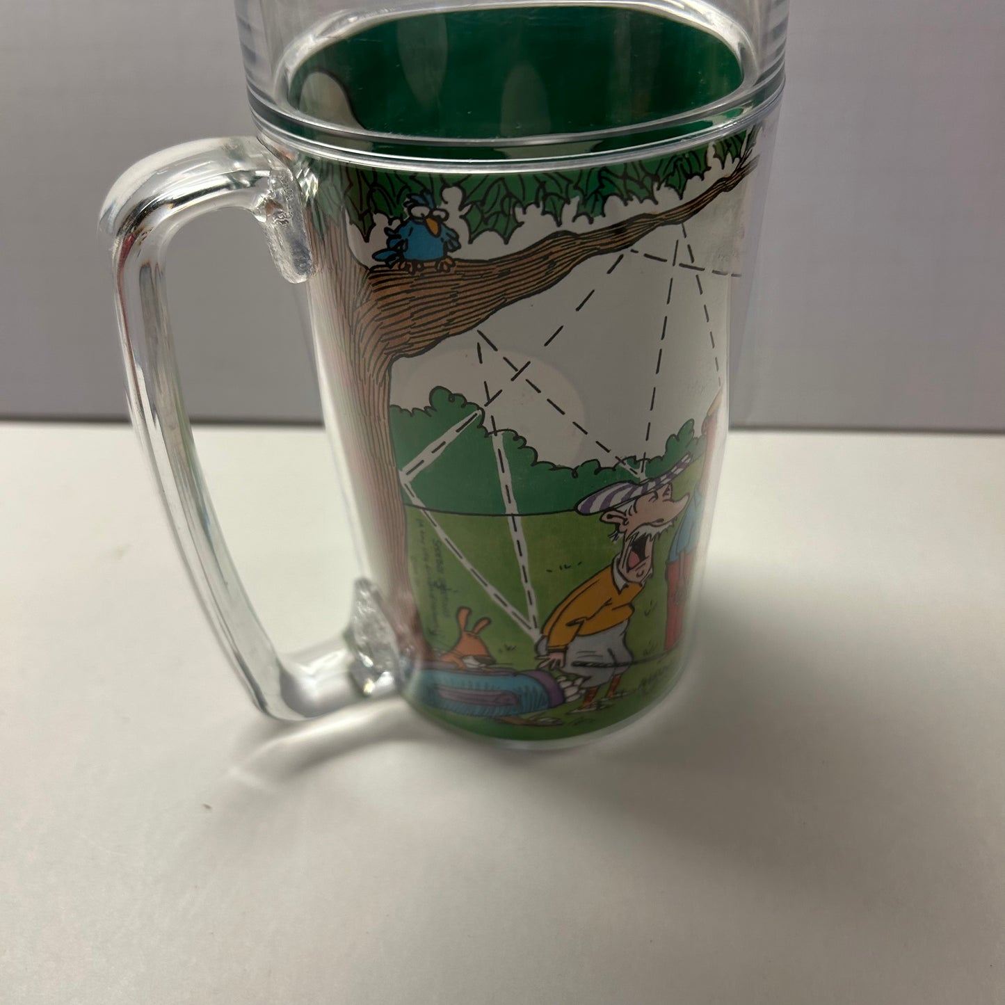 Funny Golf Theme Large Plastic Mug