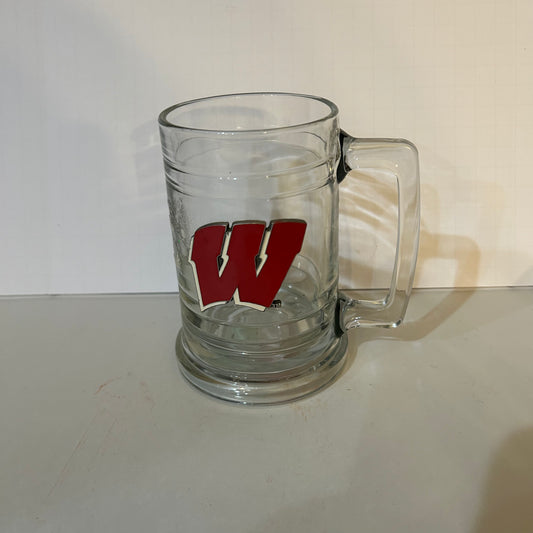 Wisconsin "W" Sports Glass Mug
