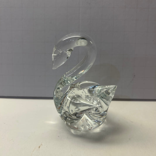 Glass Swan Figurine