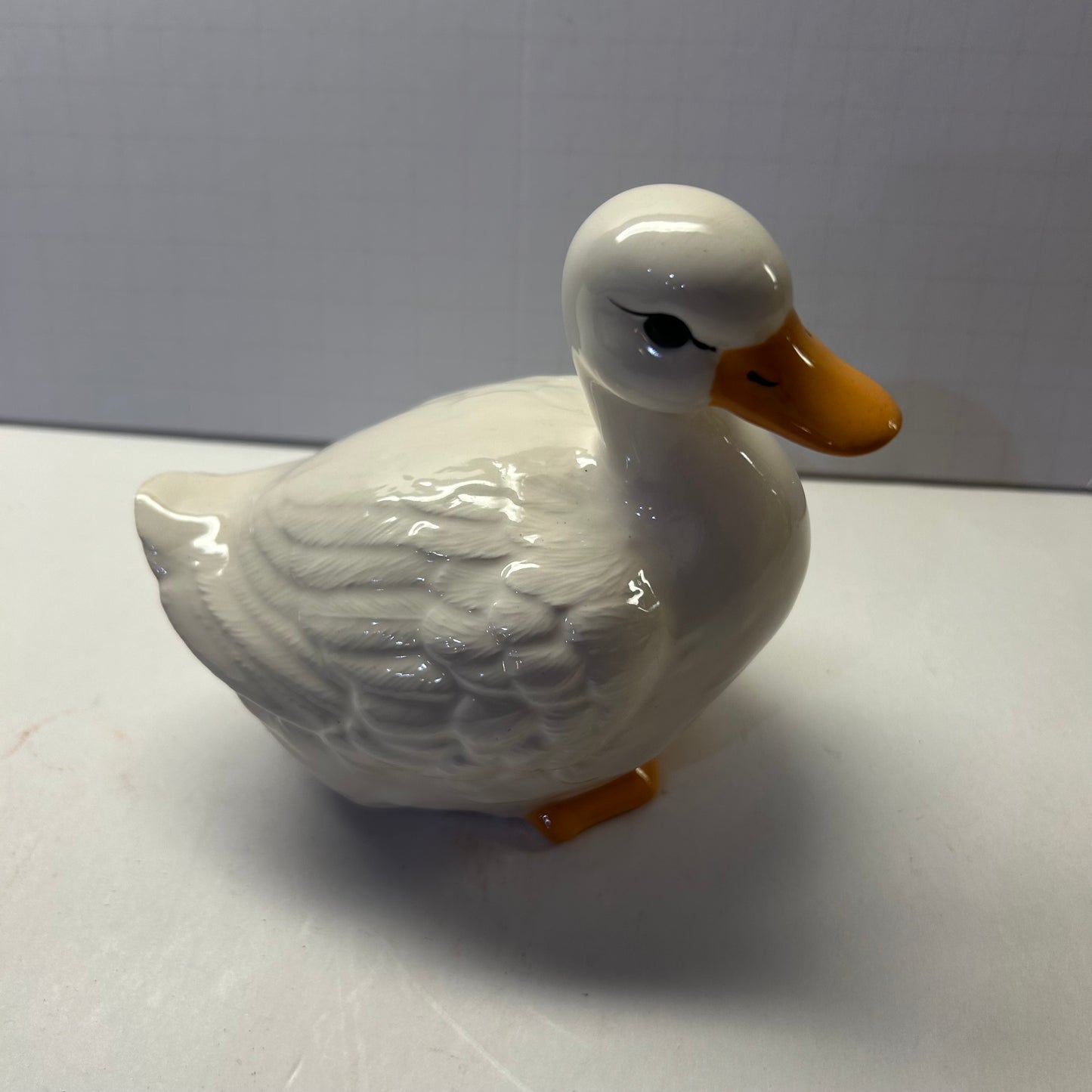 Vintage Lasting Products Inc Duck Figurine Hand Painted Ceramic Made in USA