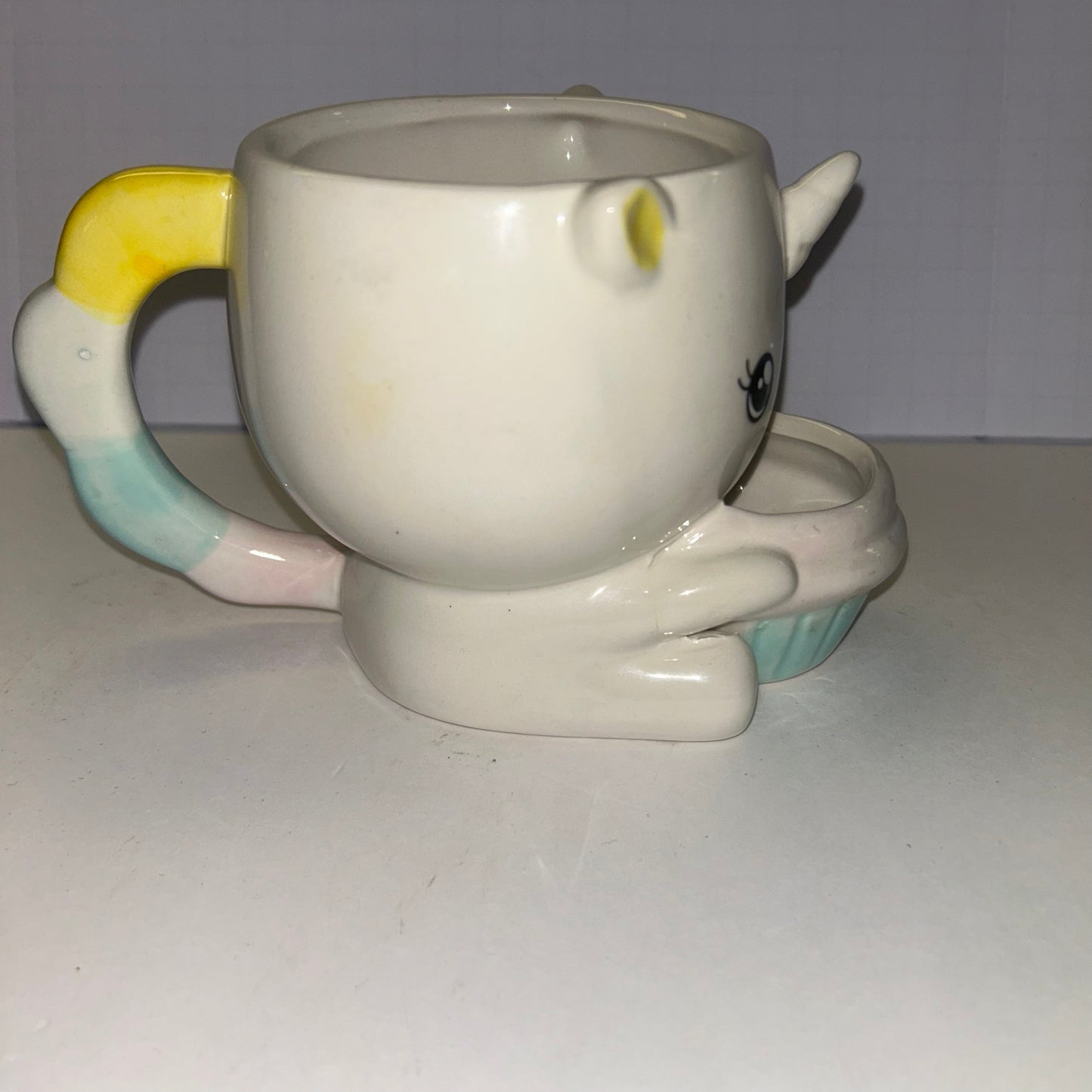 3D White Unicorn Mug