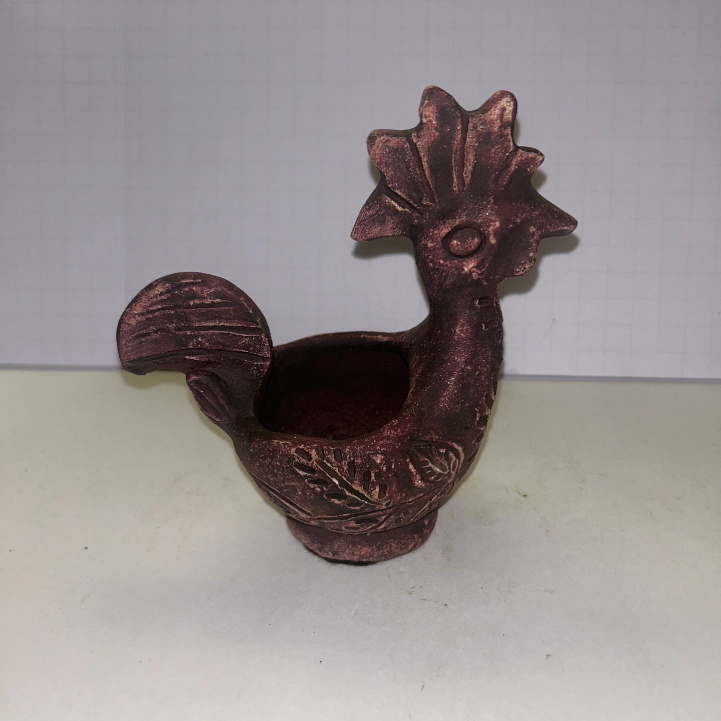 Red Rooster Pottery Sculpture