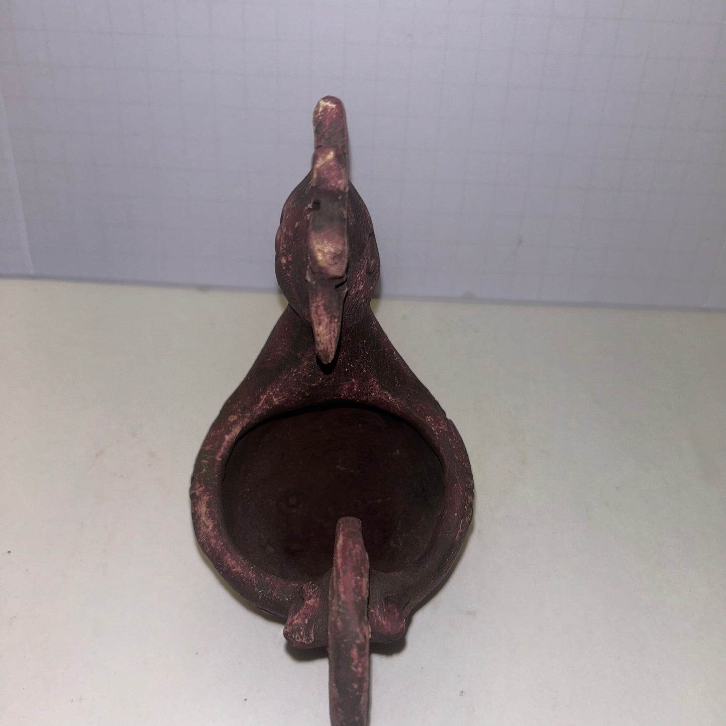 Red Rooster Pottery Sculpture