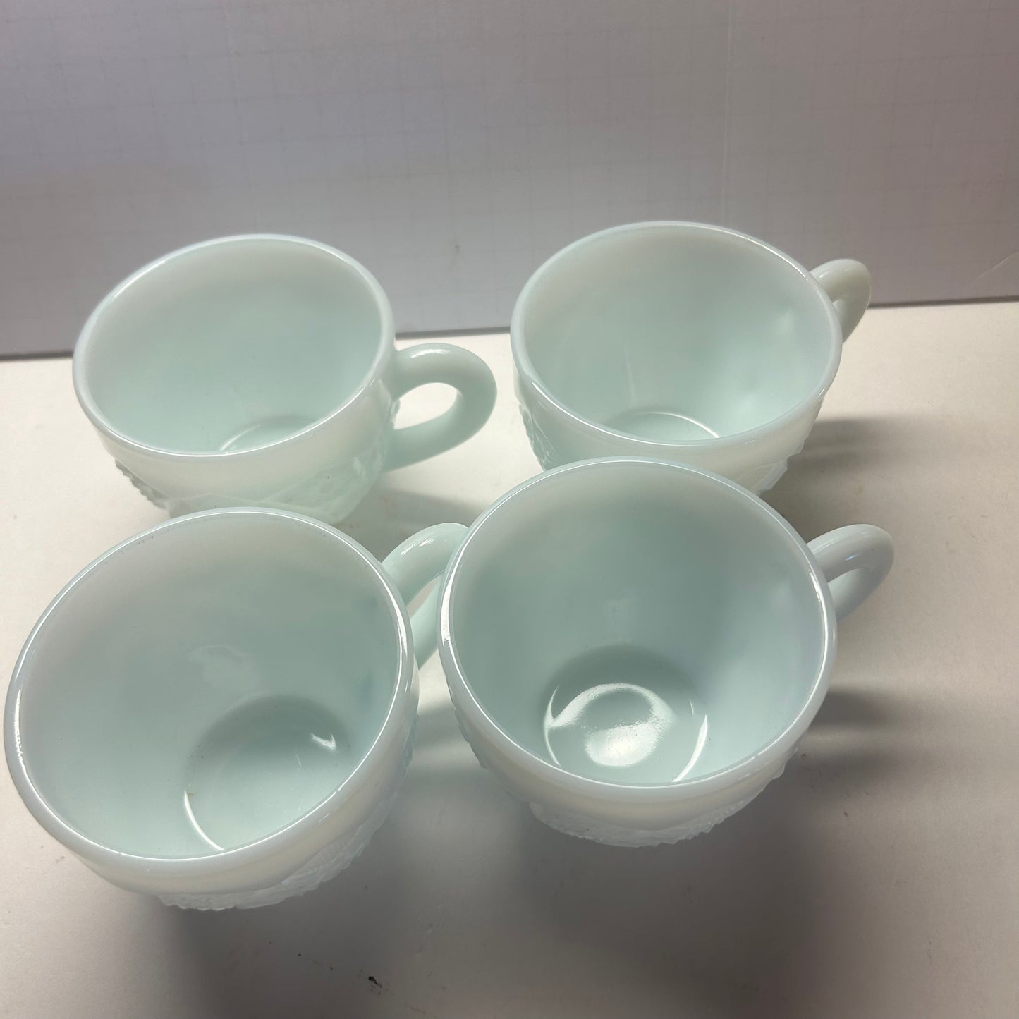 Vintage Milk Glass coffee /tea cups (set of 4)