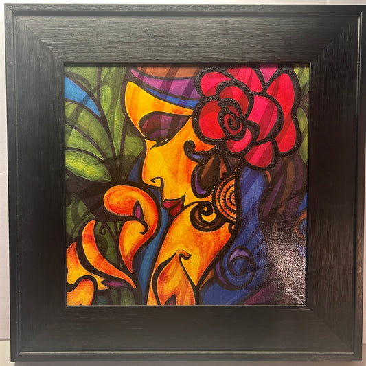 Women of Color Portraits 16x16in (set of 2)