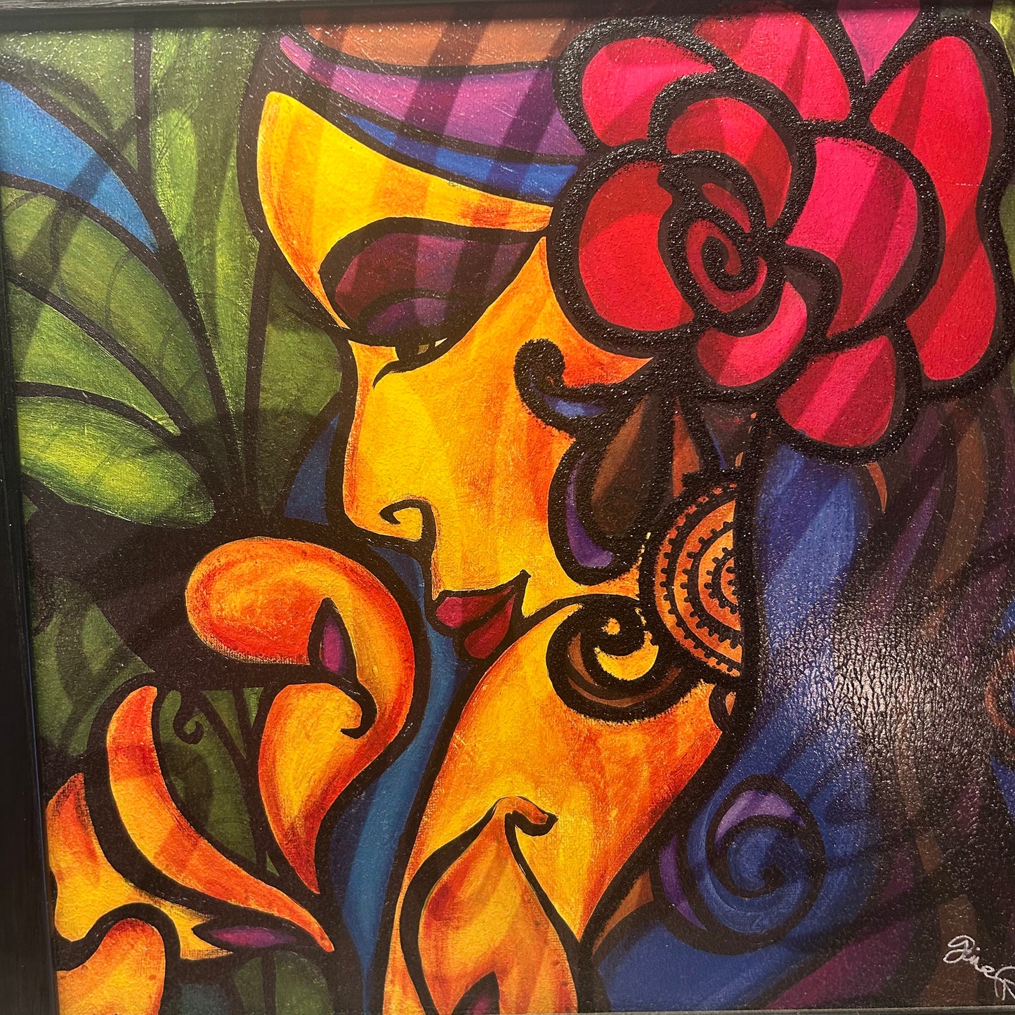 Women of Color Portraits 16x16in (set of 2)