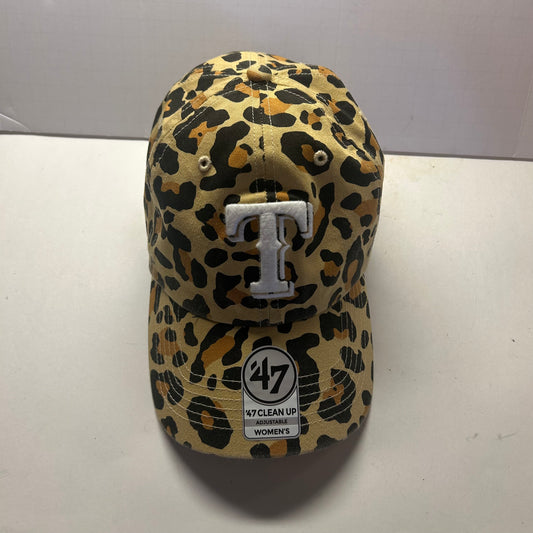 Texas Rangers "T" Leopard Women Adjustable Hat