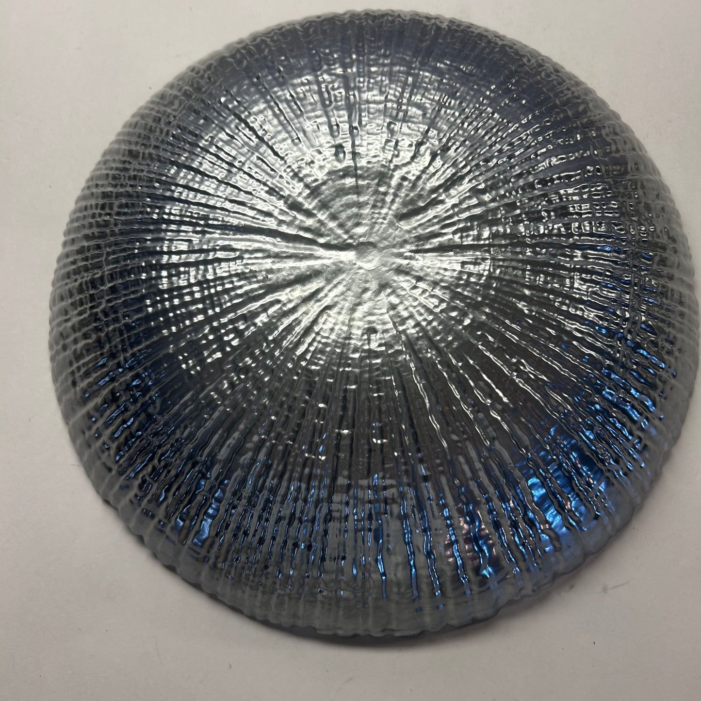 Large Blue and Silver Decor Bowl