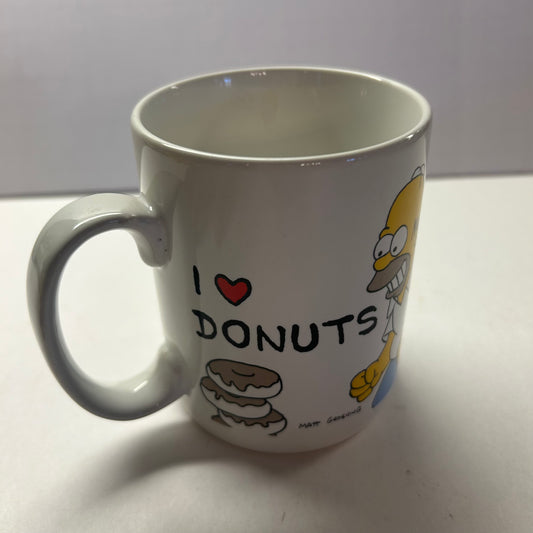 Simpson's "I Love Donuts" Mug w/ Homer Simpson
