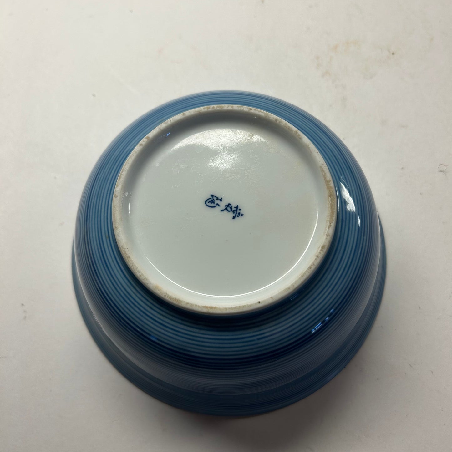 PorcelainBlue & White oriental and Floral Design Bowl