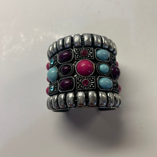 Silver Turquoise Bangle Bracelet