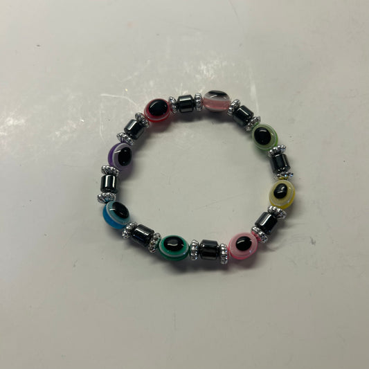 Multi-Colored Beaded Bracelet w/stretch