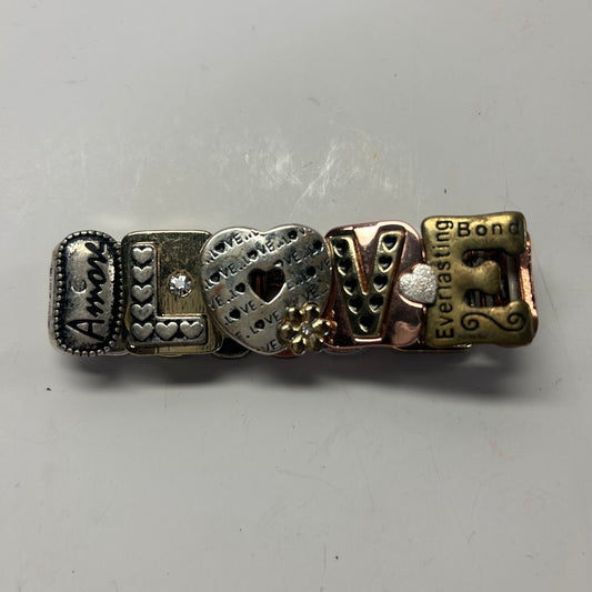 LOVE Multicolored Metal Bracelet (stretchy)