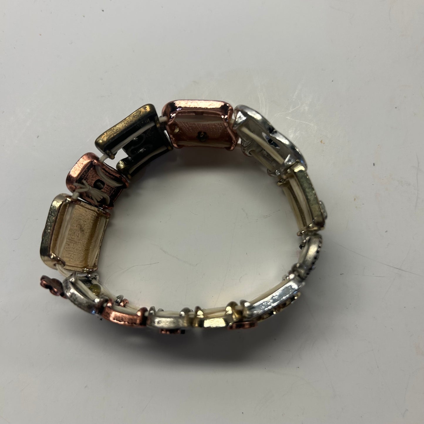 LOVE Multicolored Metal Bracelet (stretchy)