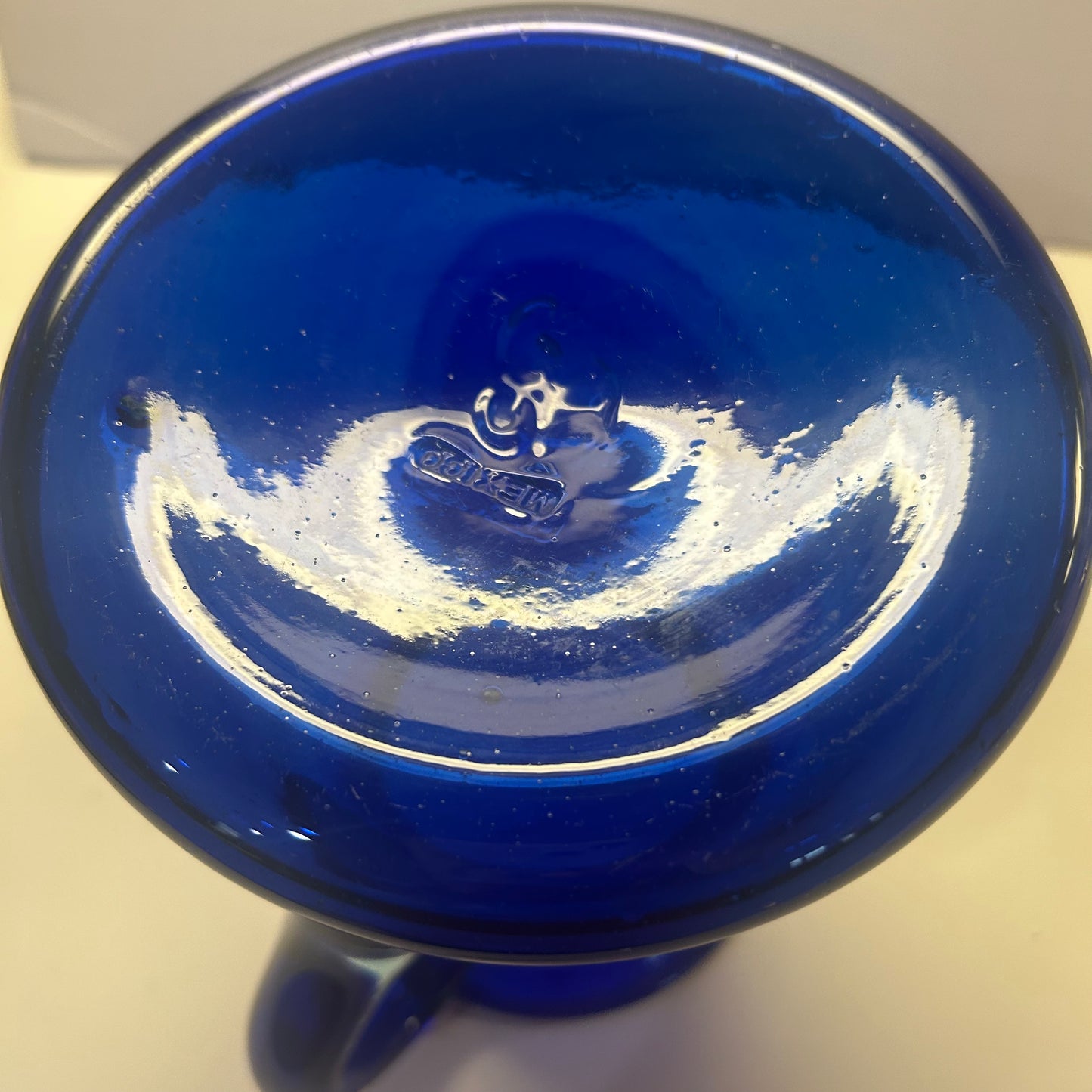 Cobalt Blue Glass Pitcher