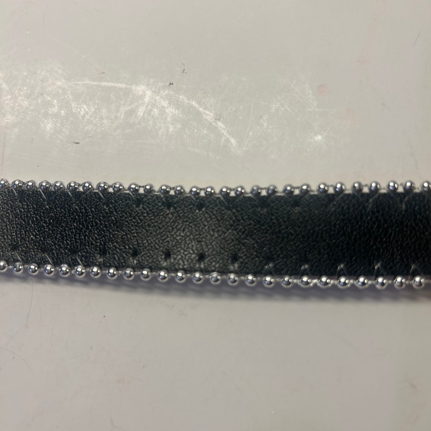 Pink Glitter Belt w/ Silver Beaded Trim for Girls 31”