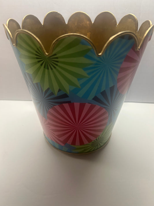 Multicolored with Gold metal plantar