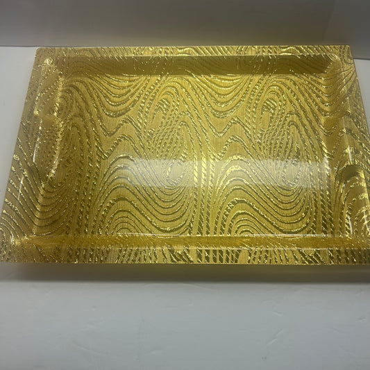 Metallic Gold Color Serving Tray