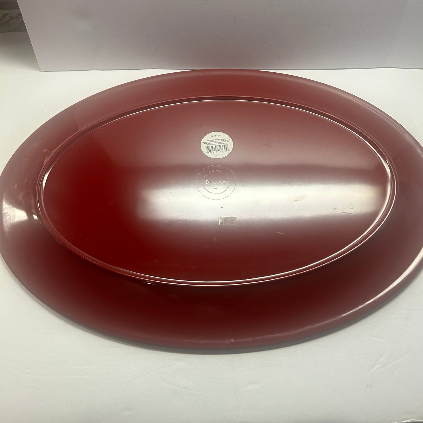 Large Yellow and Red Floral Design Serving/Decor Tray 20x 15”