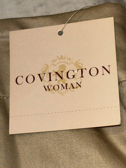 Covington Woman Tan Floral Embroidered Skirt size 16