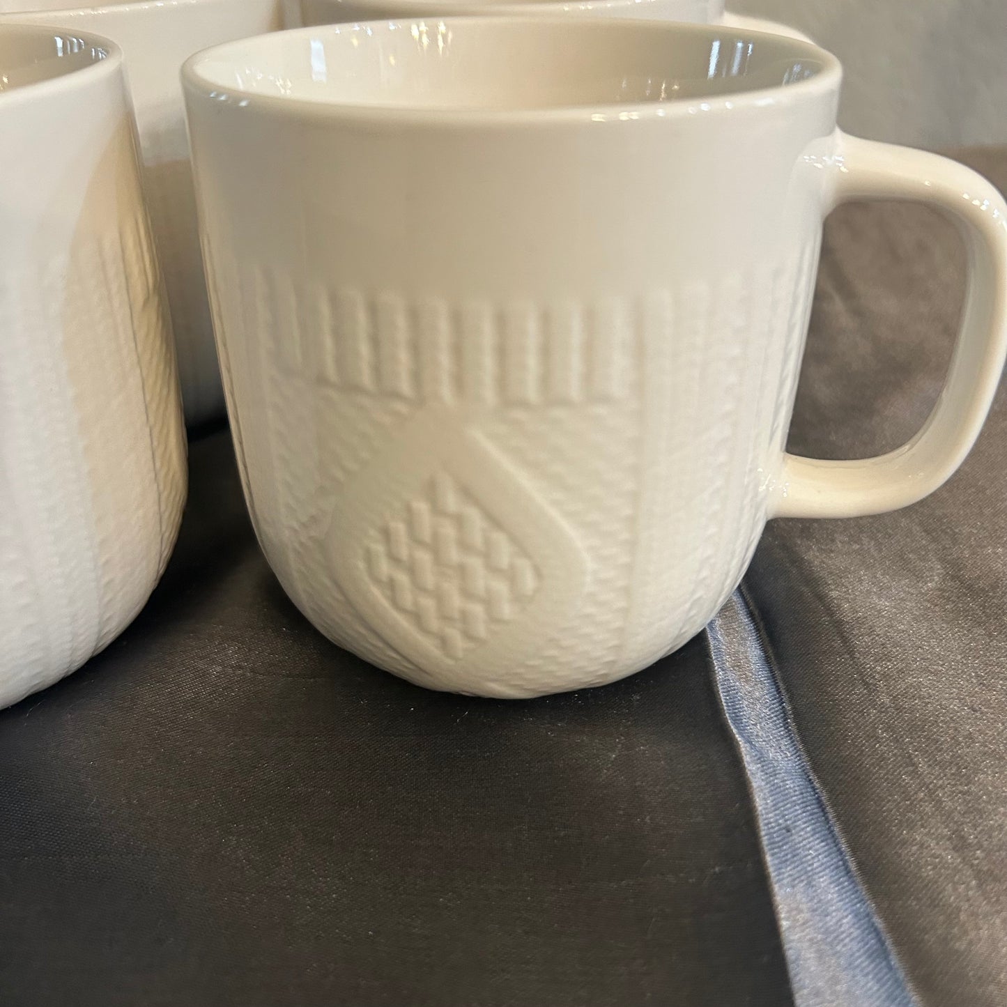 White Sweater Mug Set (4 count) 12oz