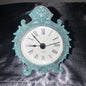 Miniature Victorian Style Teal Blue Clock