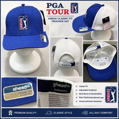 PGA Golf Hat Blue and White