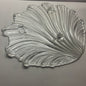 Vintage Mikasa West Germany Shell Shaped Footed Glass Platter